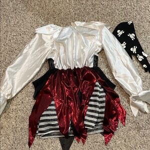 Disguise Pirate Costume for Kids - Silver, Red, Black, and White